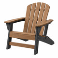 Silla Adirondack 80 x 78 x 97 cm de plástico marrón/negro para exterior
