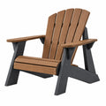 Silla Adirondack 83 x 79 x 97 cm de plástico marrón y negro para exterior