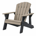 Silla Adirondack 83 x 80 x 98 cm de plástico beige y negro para exterior